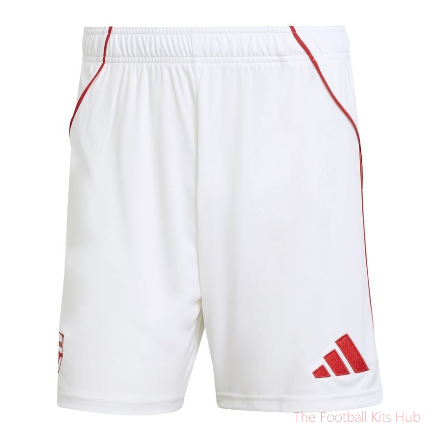 Arsenal Home Shorts 2025/26-unisoccer store